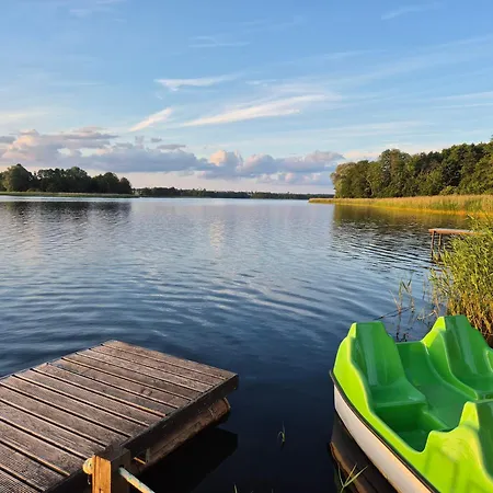 Nyaraló Siedlisko Nr 4e I 4f Nad Jeziorem Skarlinskim, Jezioro, Mazury, Letniskowe, Bania *